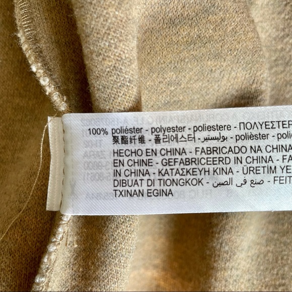 Zara • Long Sleeve Hooded Belted Wrap Coat Beige Size S - Picture 11 of 11